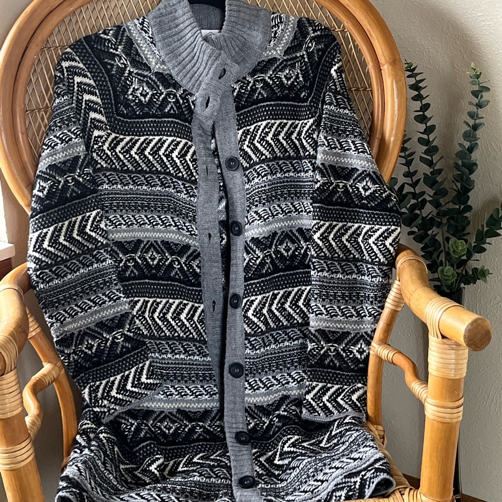 Gray sweater duster (NWT)